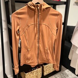 Lulu Define Hood Jacket Orange Size 4